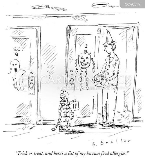 Food Allergies Cartoons and Comics - funny pictures from CartoonStock