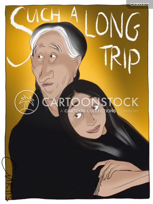 trip cartoon with trips and the caption "Such a long trip." by Kate Curtis
