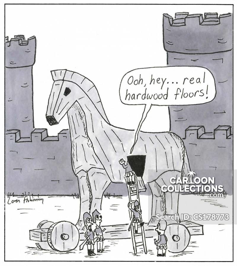 The Trojan Horse Cartoons