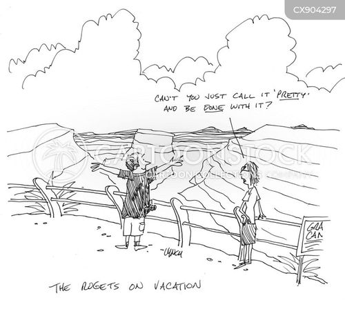 couple travel cartoon with vacation and the caption The Rogets on Vacation by Mike Lynch