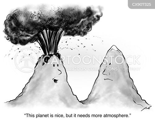 volcano cartoon funny