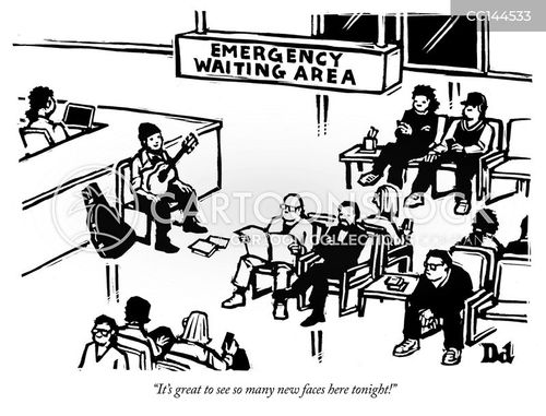 emergency room waiting cartoon